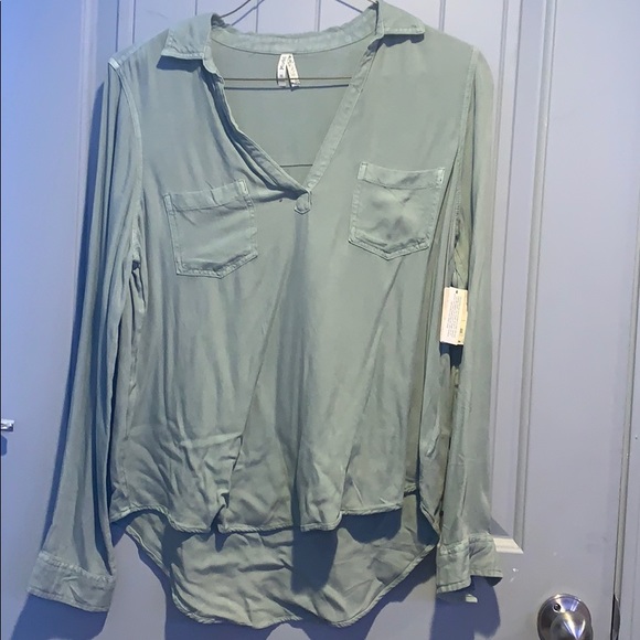 Mudd Green Shirt - Picture 1 of 4